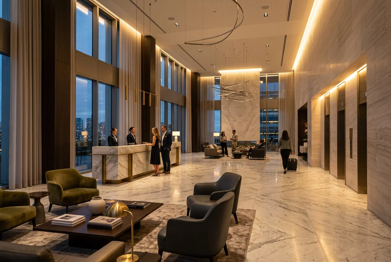 Luxury Hotel & Casino lobby